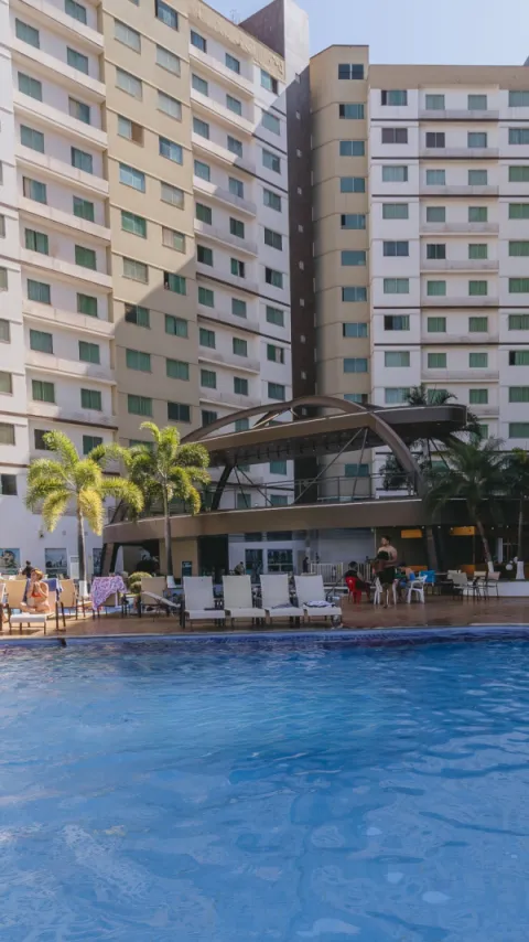 Foto demonstrativa de Hotel com Piscina Aquecida em Caldas Novas
