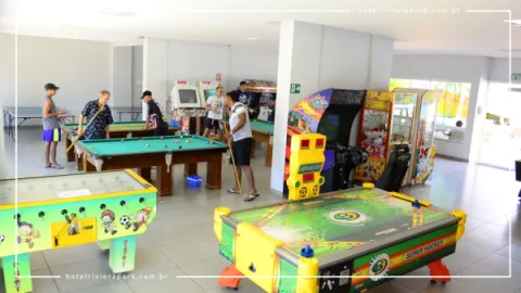 Hotel com Sala de Jogos em Caldas Novas é no Riviera Park Hotel