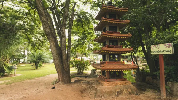 Foto demonstrativa de Jardim Japonês em Caldas Novas